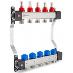 Grindinio šildymo kolekt. su debit. ir pav.vožtuvais InoxFlow UFS-9; žiedų sk. 9; ilgis 490 mm