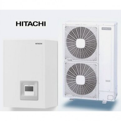 HITACHI ŠILUMOS SIURBLYS YUTAKI S  RWM2.0+ RAS2.0-1  4,3 KW