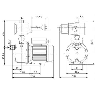 Savisiurbis siurblys FWJ-203-EM/3 1